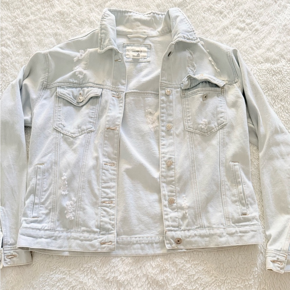 Forever 21 Light Wash Denim Jacket